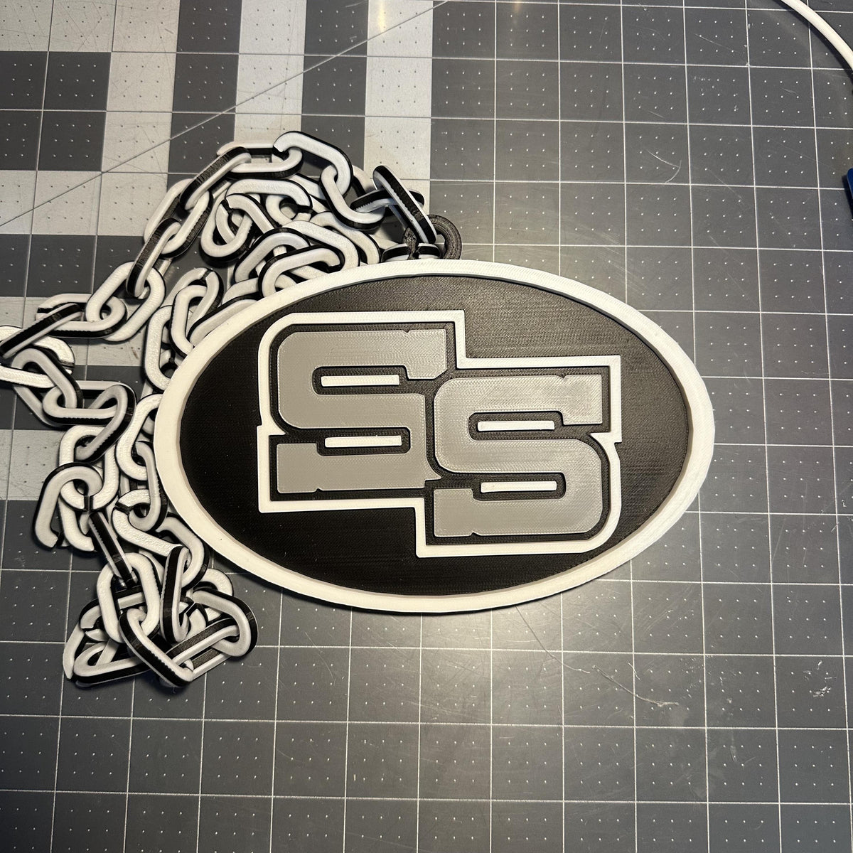 Custom Big Chain Pendant – Personalized 7.5” Wide Statement Necklace | Custom Logo Jewelry for Clubs, Teams, Parties & Events