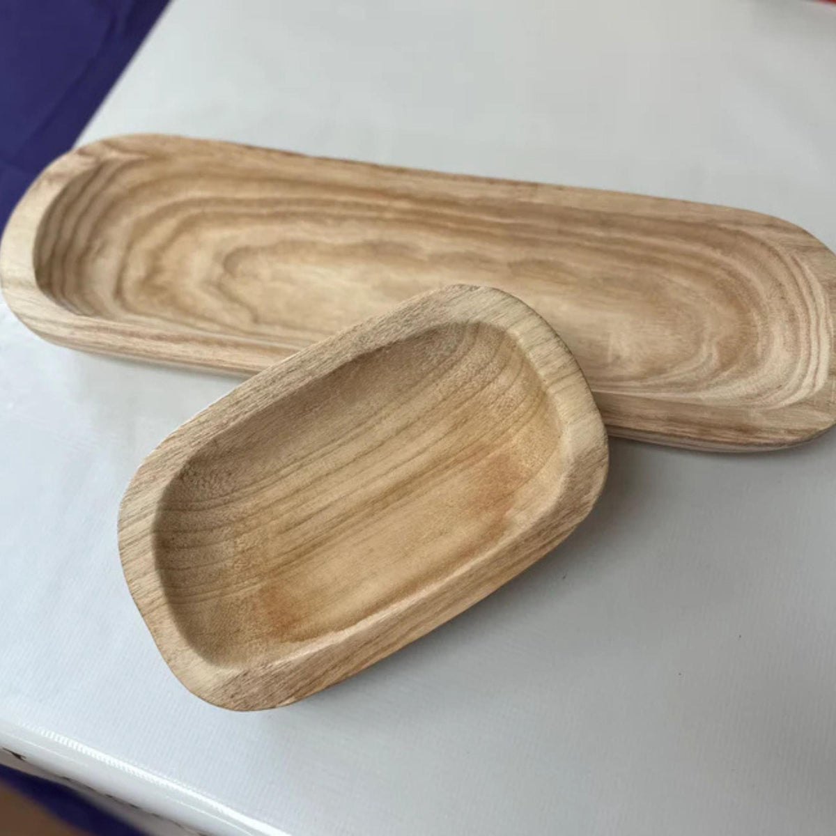 Personalized Wooden Dough Bowl – Handcrafted Rustic Decor | Custom Engraved & Stain Options | Farmhouse Centerpiece or Gift